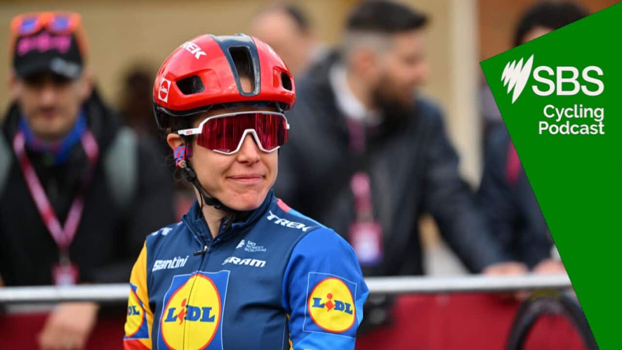 SIENA, ITALY - MARCH 02: Amanda Spratt of Australia and Team Lidl-Trek prior to the 10th Strade Bianche 2024, Women's Elite a 137km one day race from Siena to Siena 320m / #UCIWWT / on March 02, 2024 in Siena, Italy. (Photo by Luc Claessen/Getty Images)