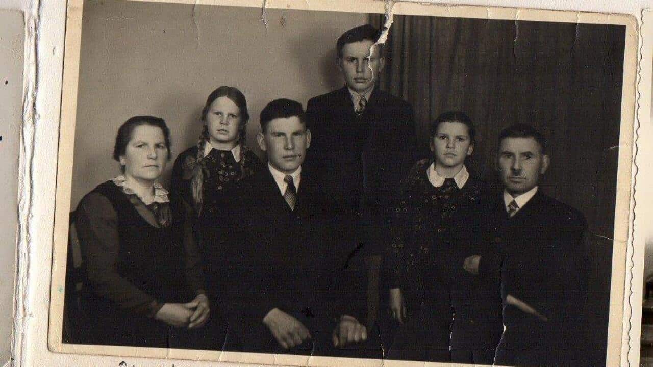 Die Familie Marter 1940 - Brigittes Grossmutter ganz links