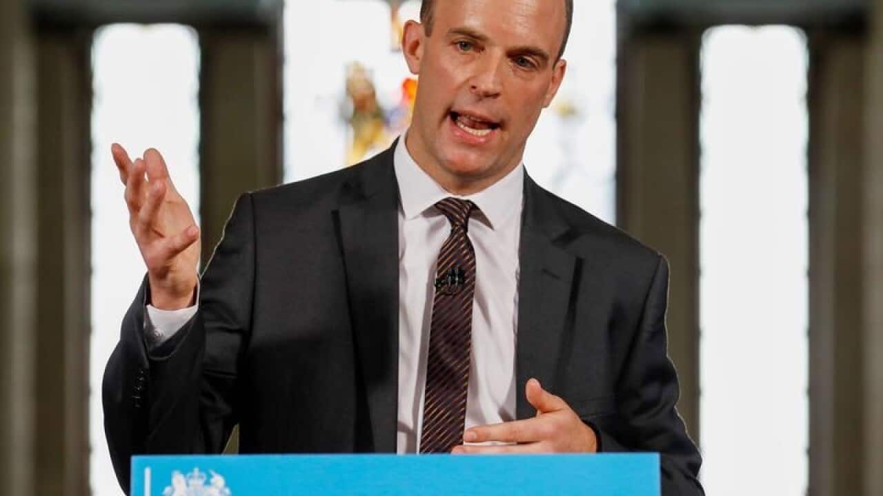 UK Brexit Secretary Dominic Raab