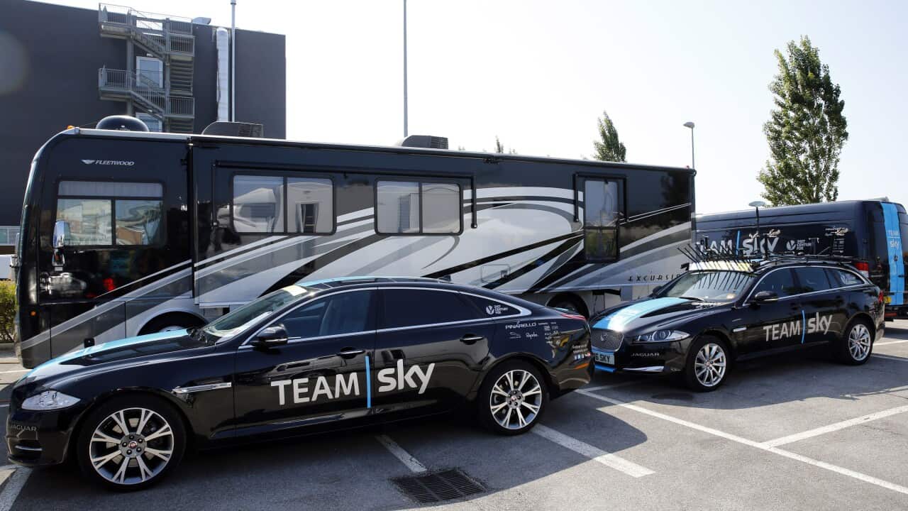 Team Sky, Richie Porte, Chris Froome, motorhome