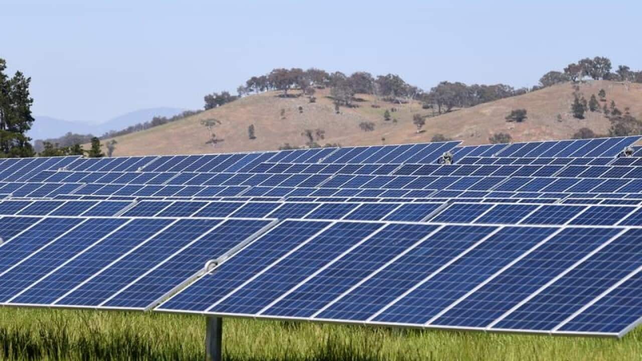 Mount Majura Solar farm in Canberra,