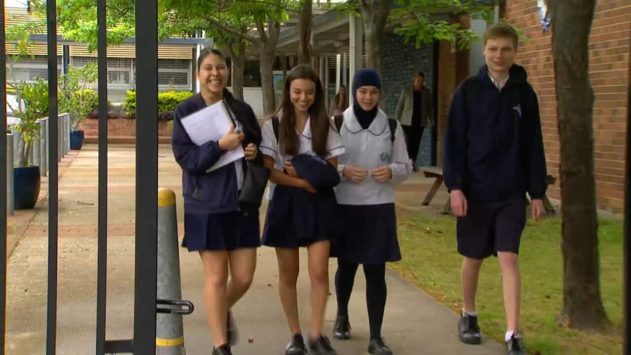HSC students at JJ Cahill Memorial High School, Sydney