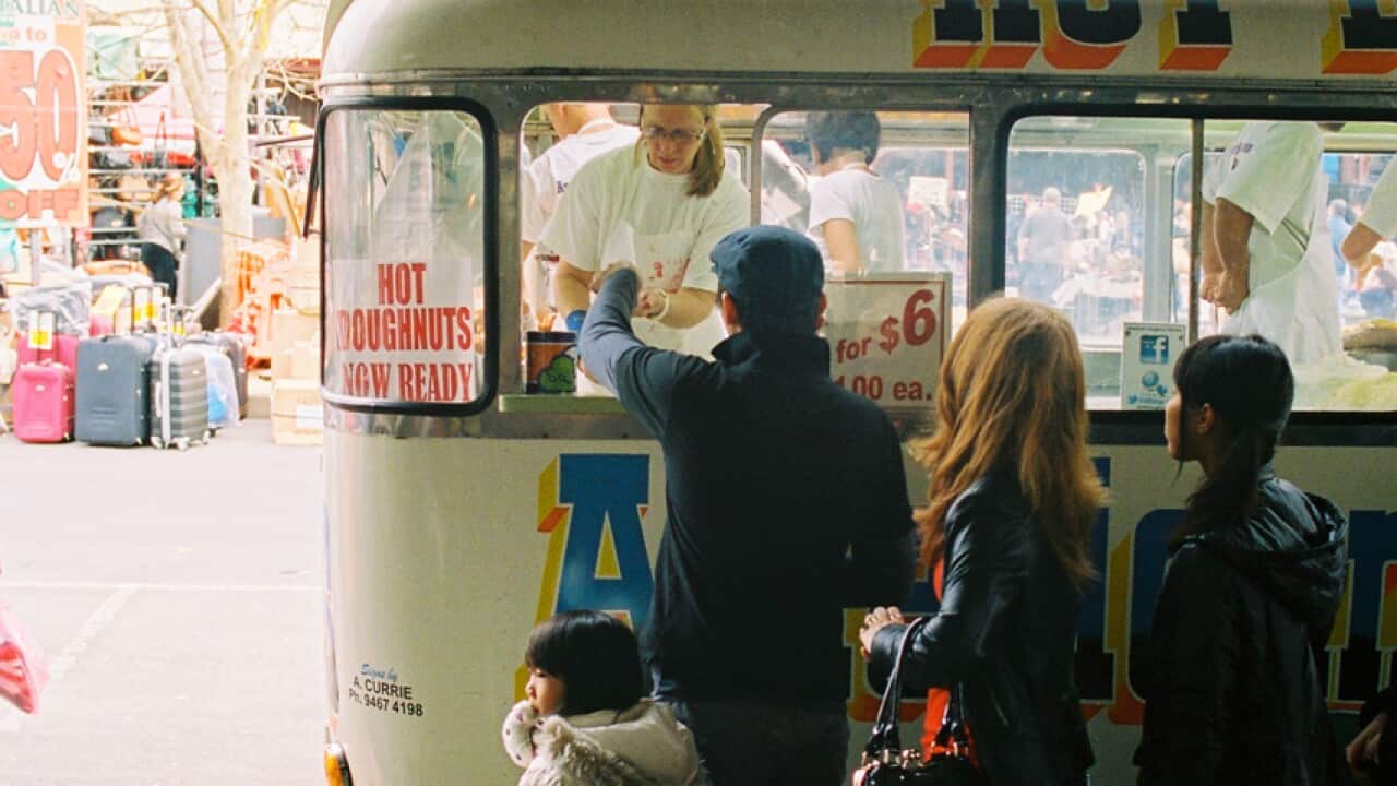 To market: Queen Victoria Market, doughnuts