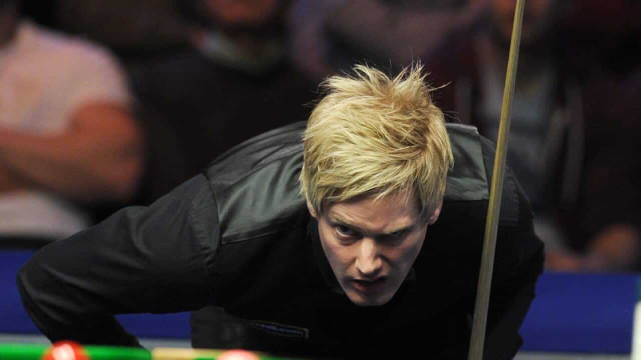 Neil Robertson in action in his semi final match.