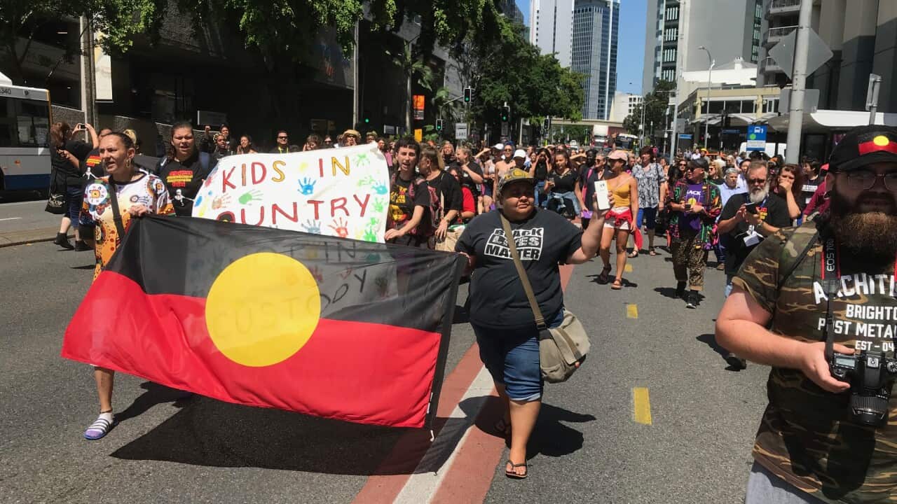 Brisbane Indigenous street protest