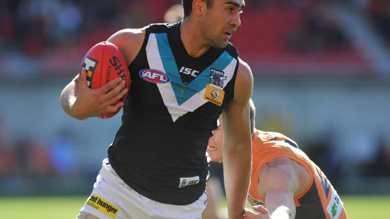 Port Adelaide Power's Alipate Carlile