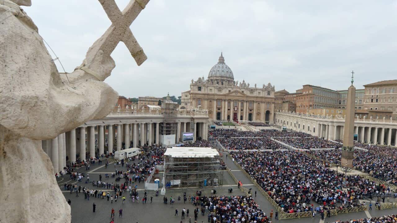 A general view of the St Peter's Square in the Vatican