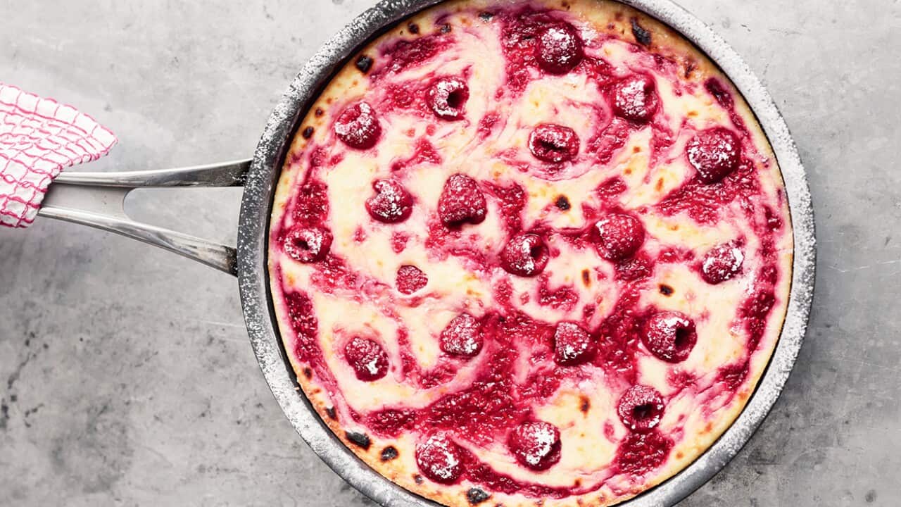 Baked lemon cheesecake