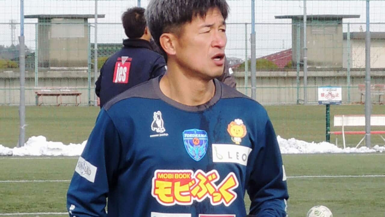 Former Japan striker Kazuyoshi Miura