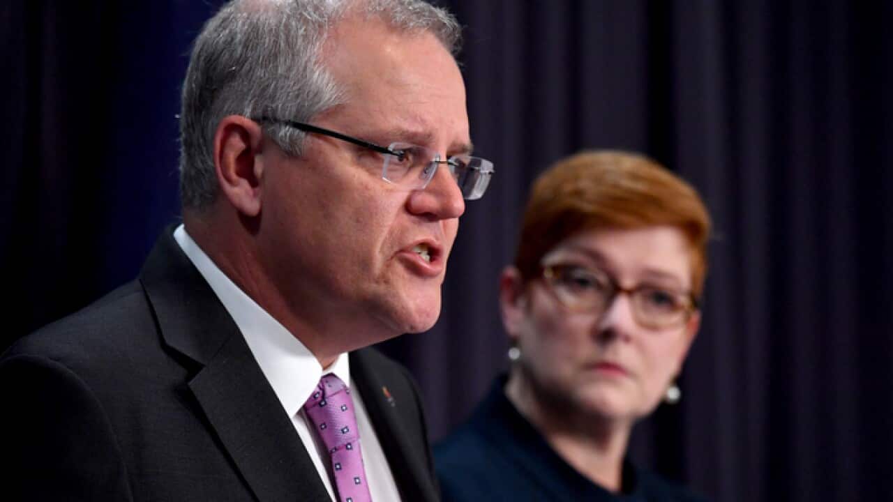 PM Scott Morrison and Foreign Minister Marise Payne