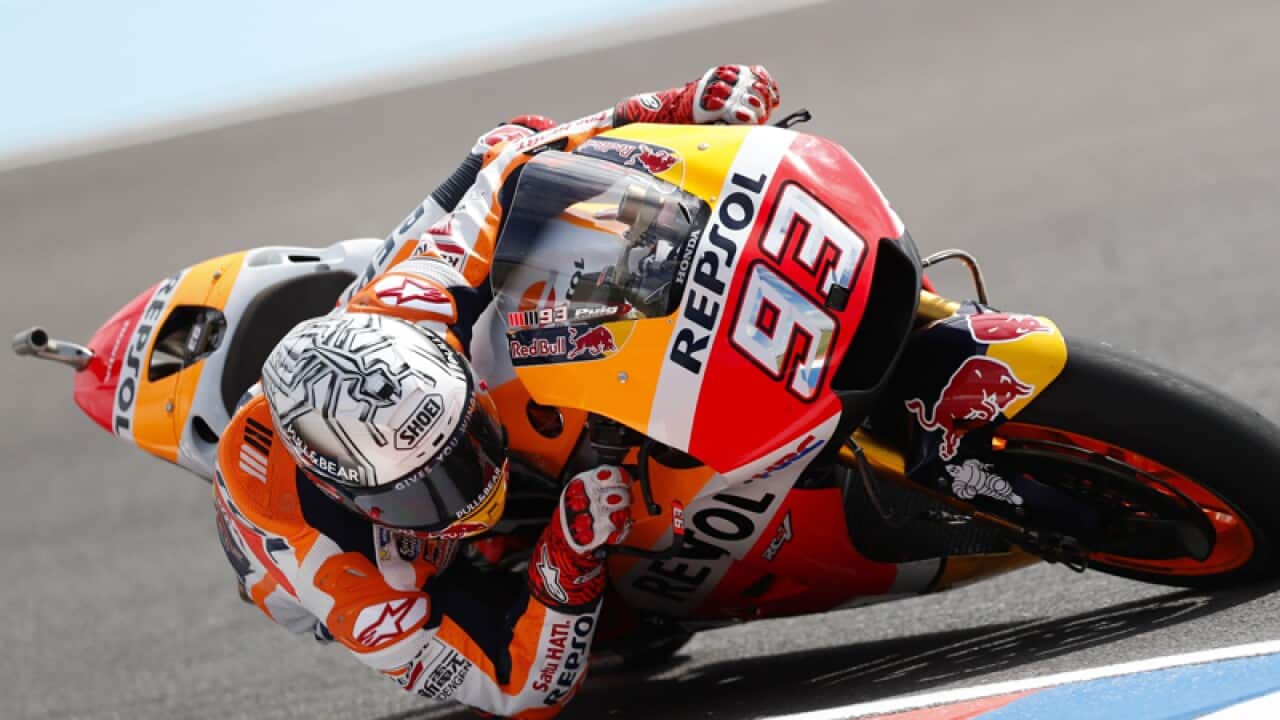 Spanish Moto GP rider Marc Marquez (Honda)