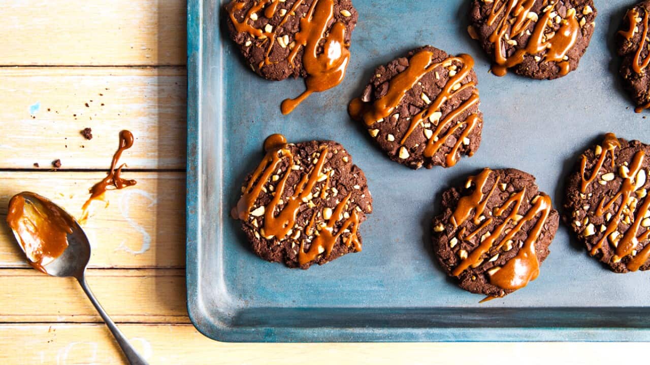 Chocolate peanut butter cookies