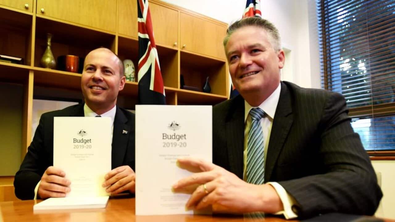 Treasurer Josh Frydenberg and Finance Minister Mathias Cormann