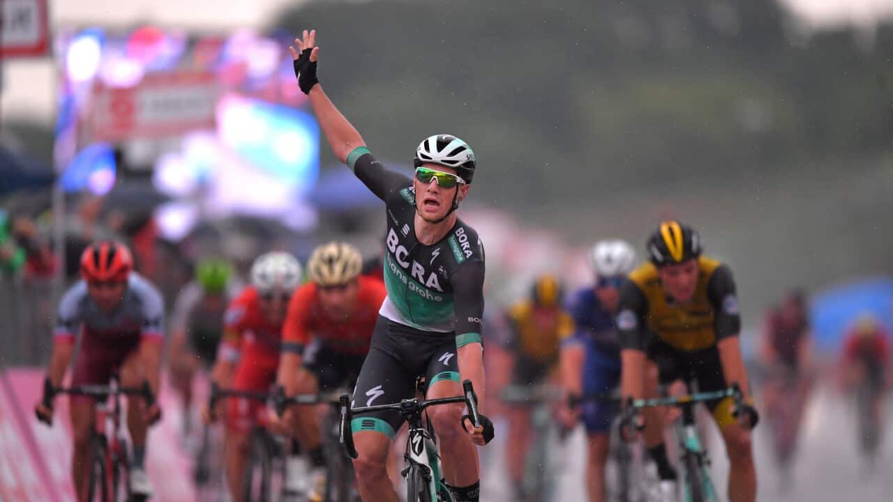 Sam Bennett wins stage 12 of the 2018 Giro d'Italia (Getty)