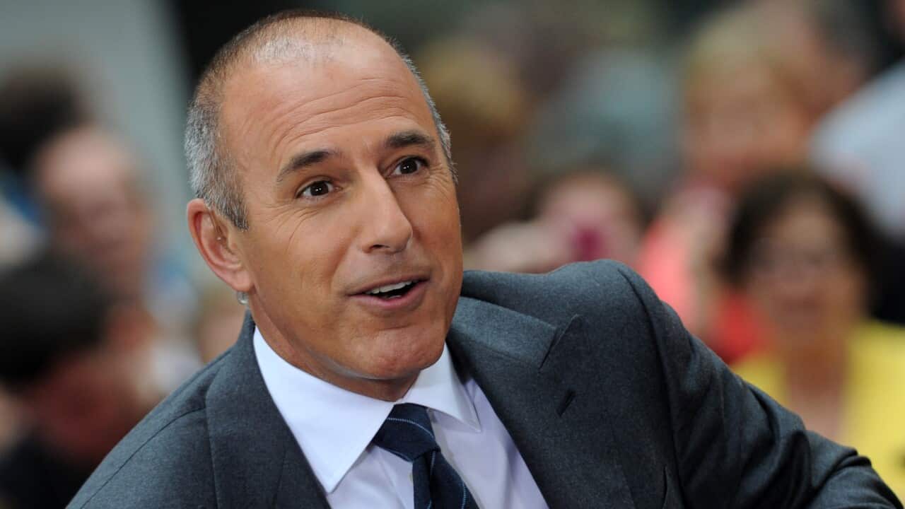 Matt Lauer stands by as Miley Cyrus performs on NBC's 'Today' Show in New York City on September 7, 2013.. Photo By Dennis Van Tine / ABACAUSA.COM