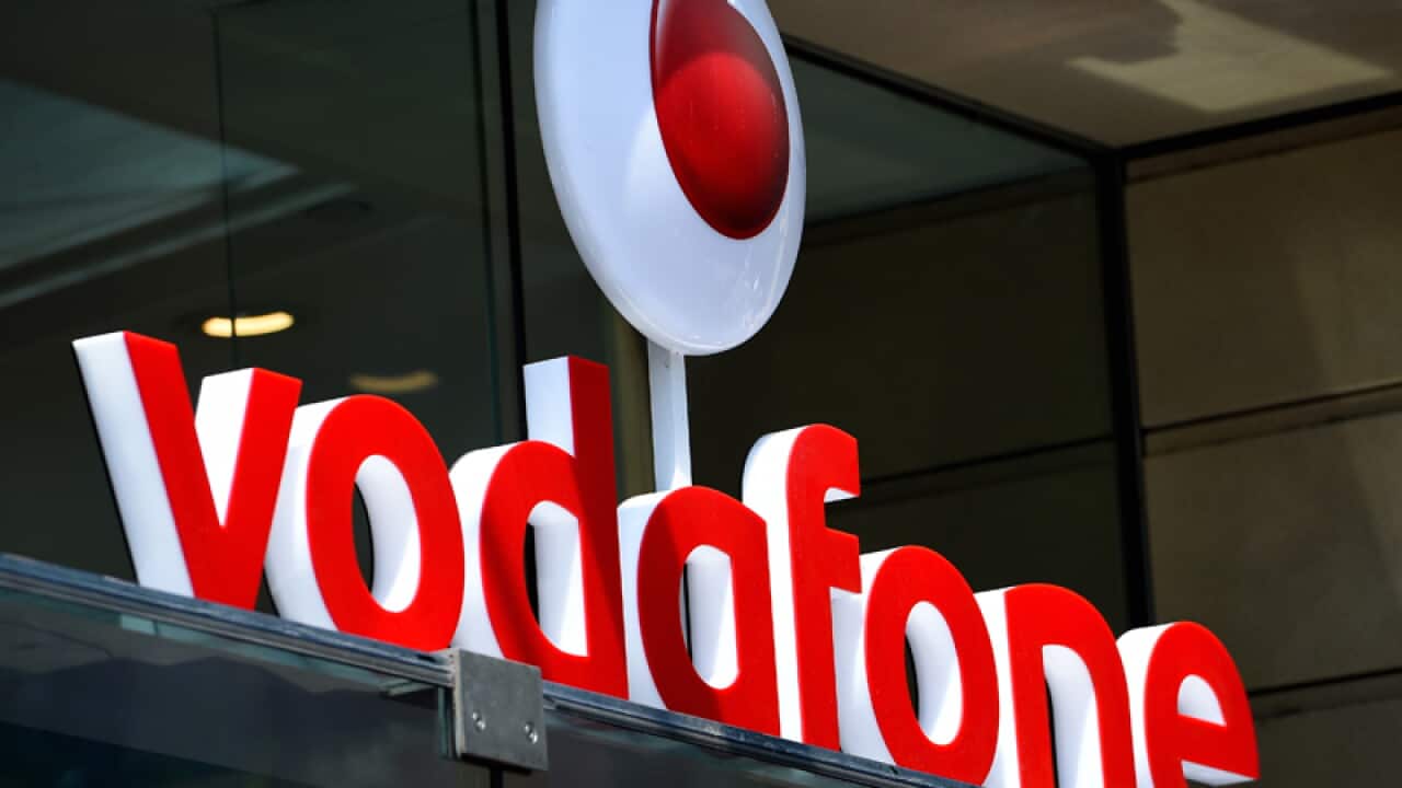 A Vodafone store is seen in Sydney