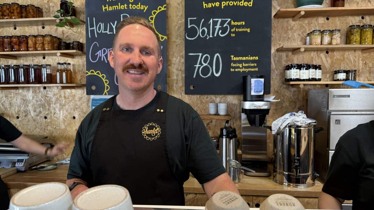 Jim Mackey says learning to become a barista after he had a stroke has 'changed his world' (SBS).jpg