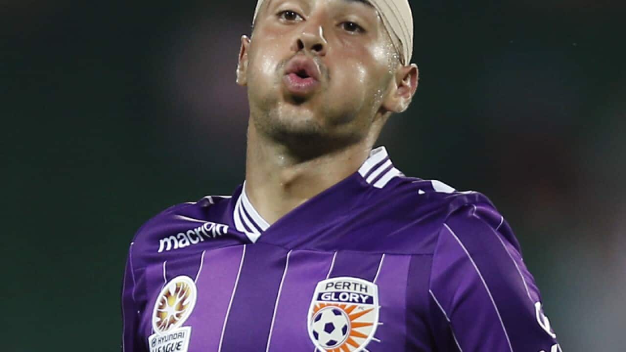 Perth Glory winger Adrian Zahra