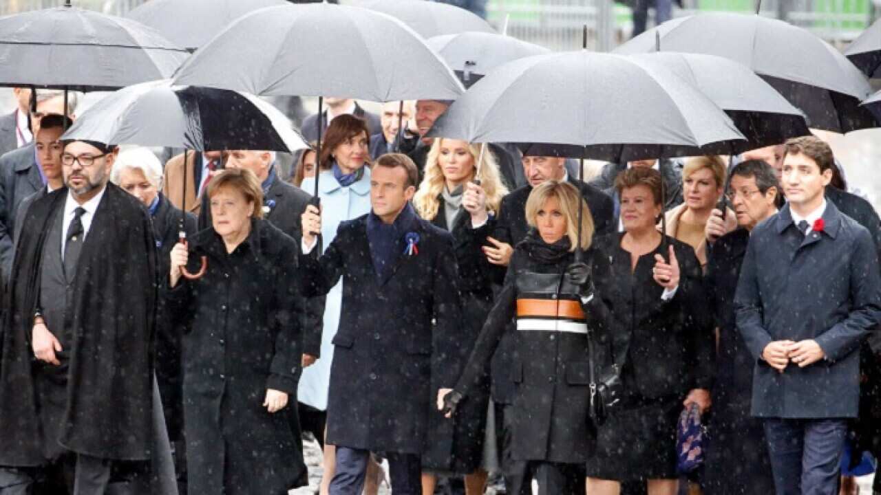 Heads of State from around the world gather in Paris to commemorate the end of the First World War