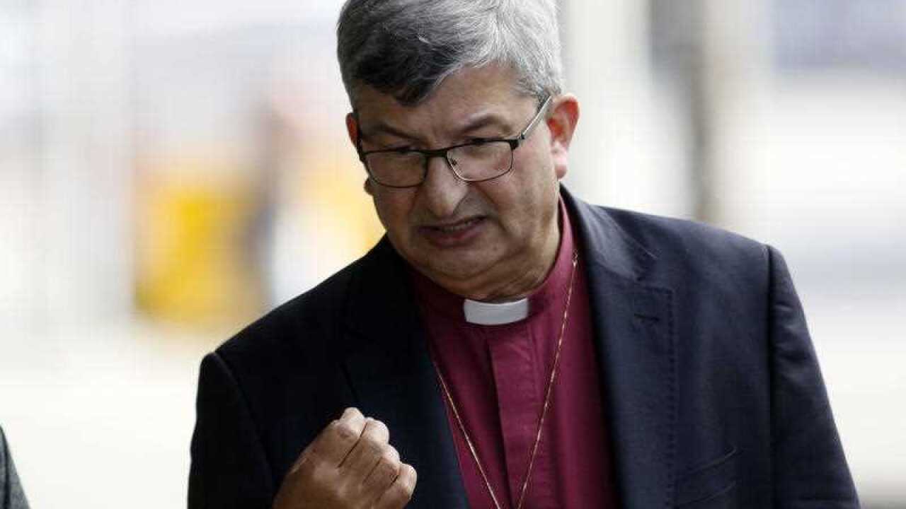 he Archbishop of Perth, Roger Herft, returns to appear as a witness during afternoon session at the Child abuse Royal Commission at Newcastle Court.