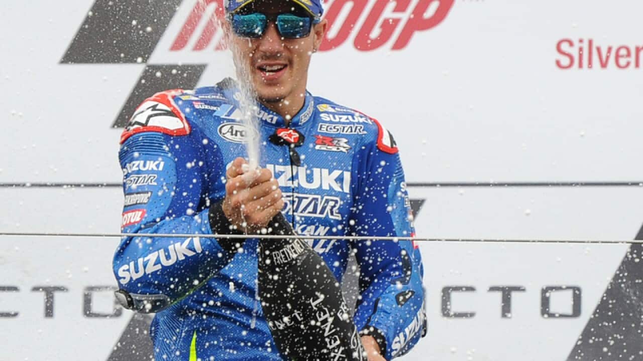 Spain's Maverick Vinales of Suzuki Ecstar