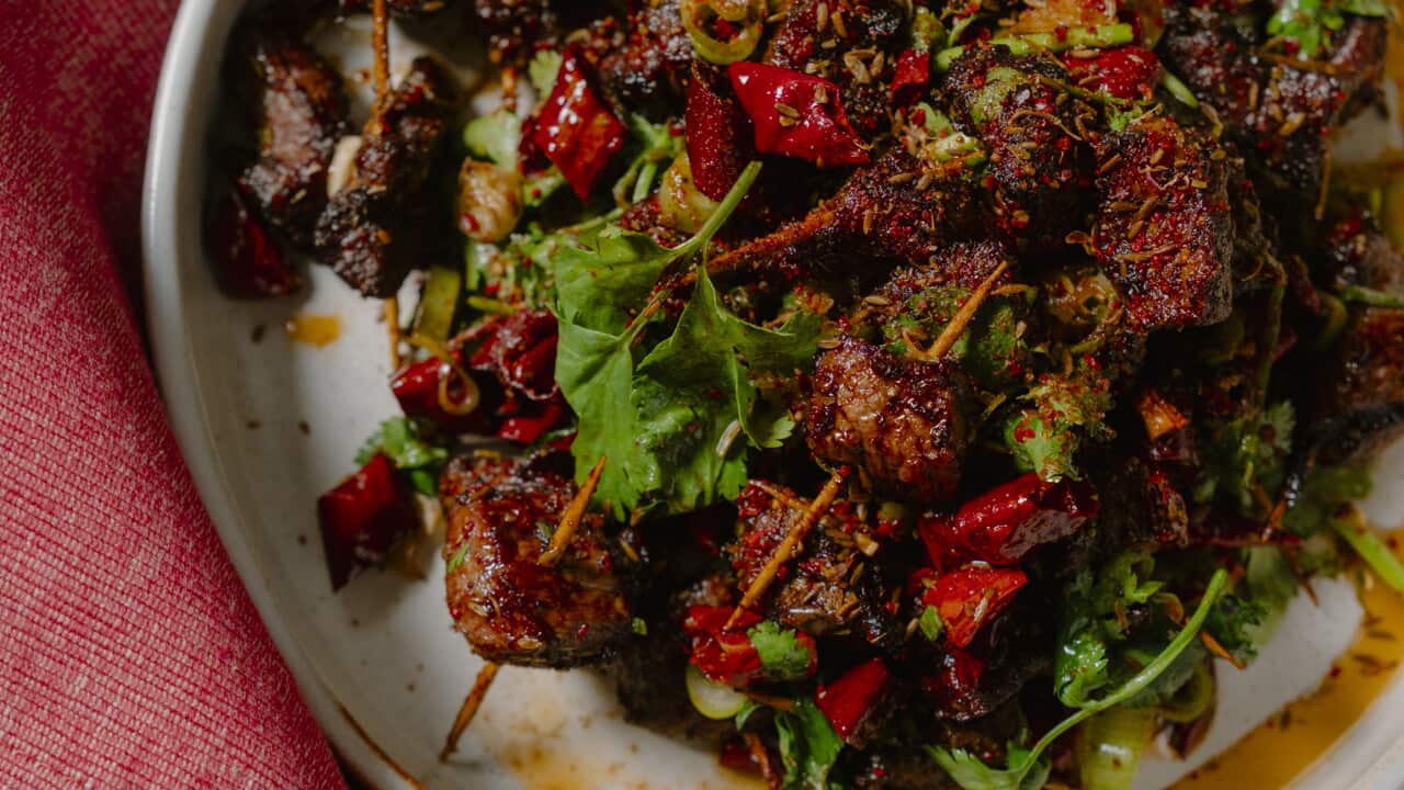 Sichuan toothpick lamb