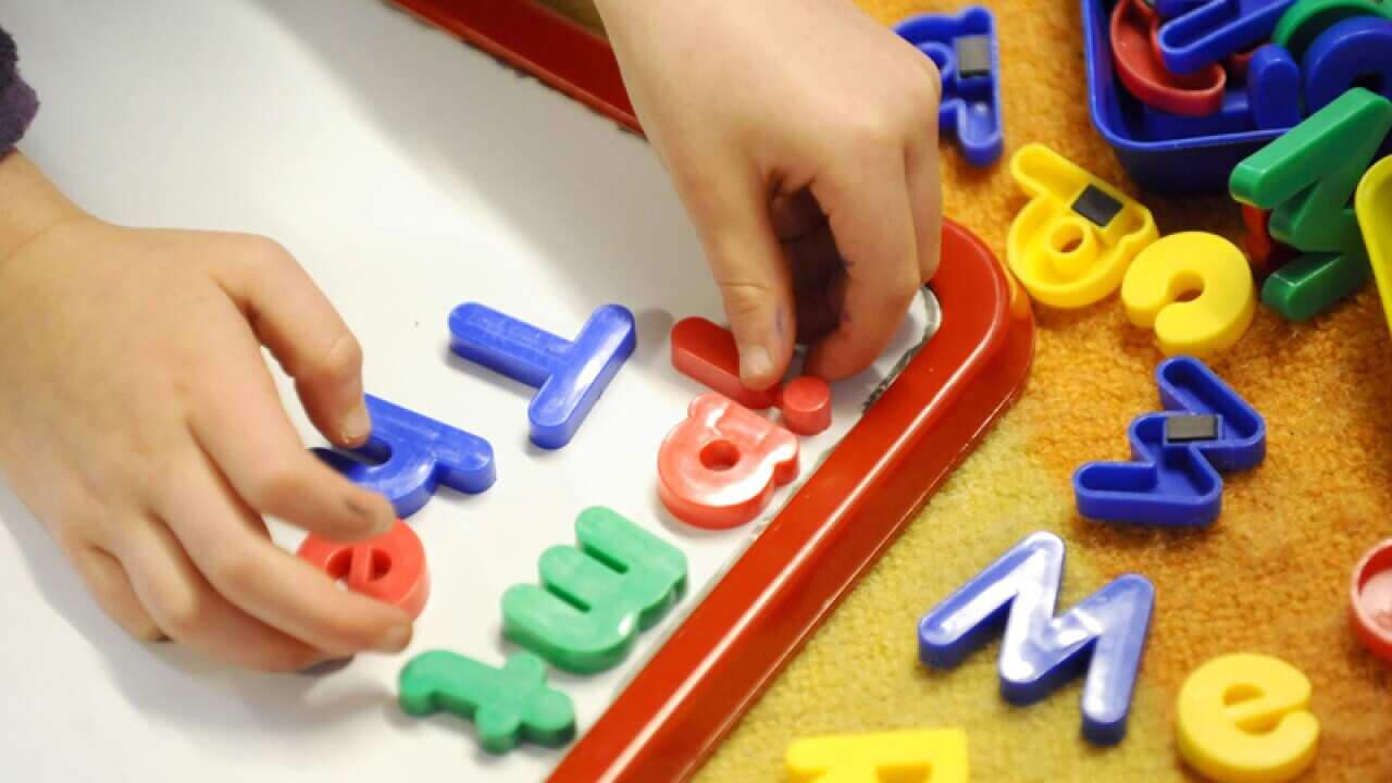 File photo of a child playing