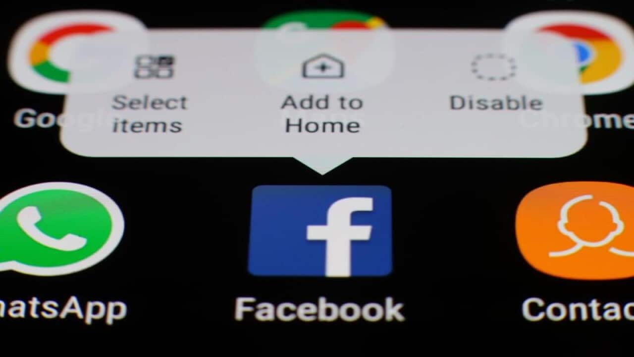 An option box to disable the Facebook app