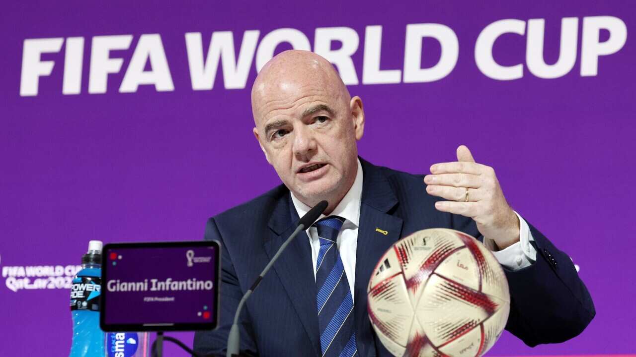 Qatar: FIFA President Infantino gives final press conference in Qatar
