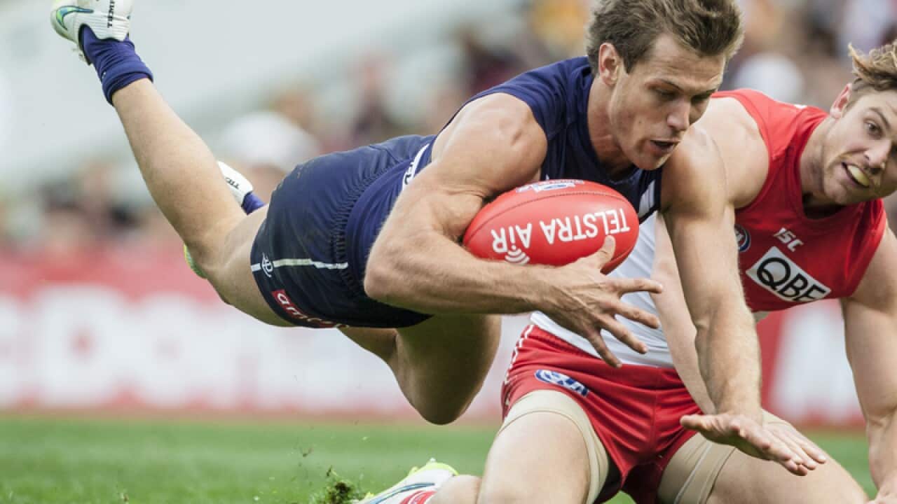 Matt de Boer of the Fremantle Dockers.