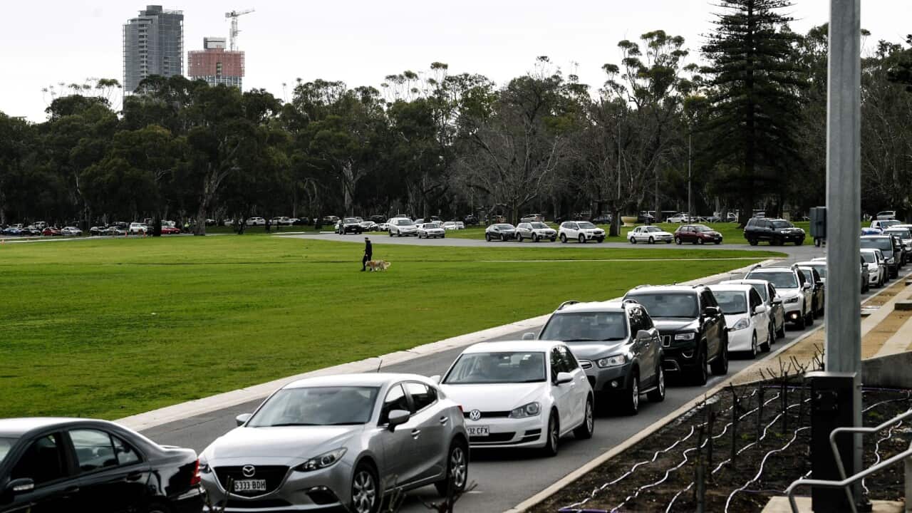 People have reported waiting more than 10-12 hours at the Victoria Park COVID testing facility in Adelaide.