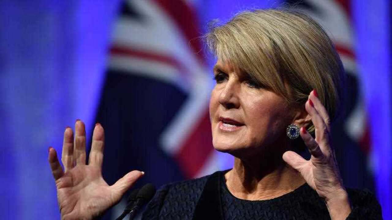 Foreign Minister Julie Bishop speaks at the 60th Federal Council of the Liberal Party