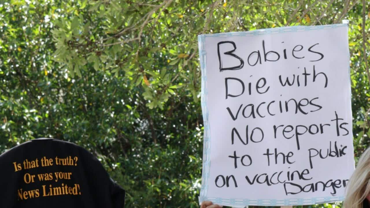 antivaxxer protest in Sydney
