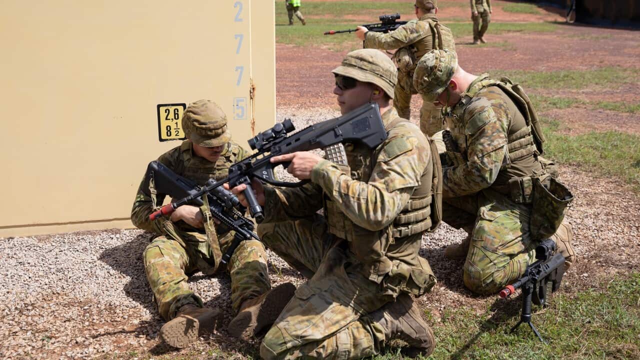 Australian soldiers conduct specific mission training before heading to the UK to help train Ukrainian soldiers
