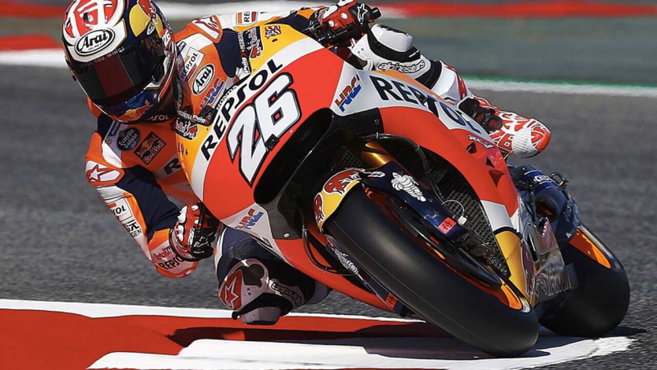 Spanish MotoGP rider Dani Pedrosa of Repsol Honda
