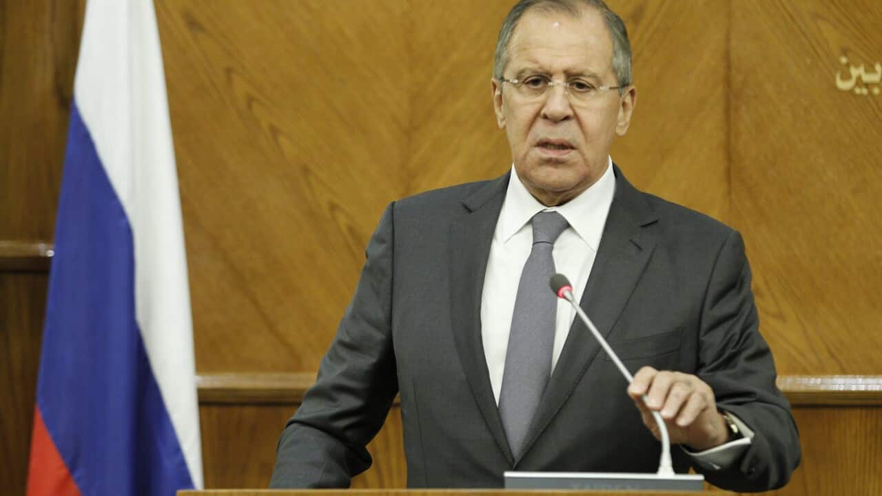 Russian Foreign Minister Sergei Lavrov.