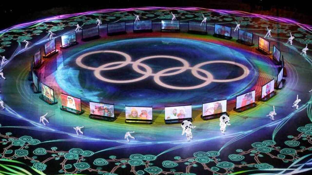 A closing ceremony of the PyeongChang Winter Olympic Games is held at the Olympic Stadium in Pyeongchang, South Korea, on Feb. 25, 2018