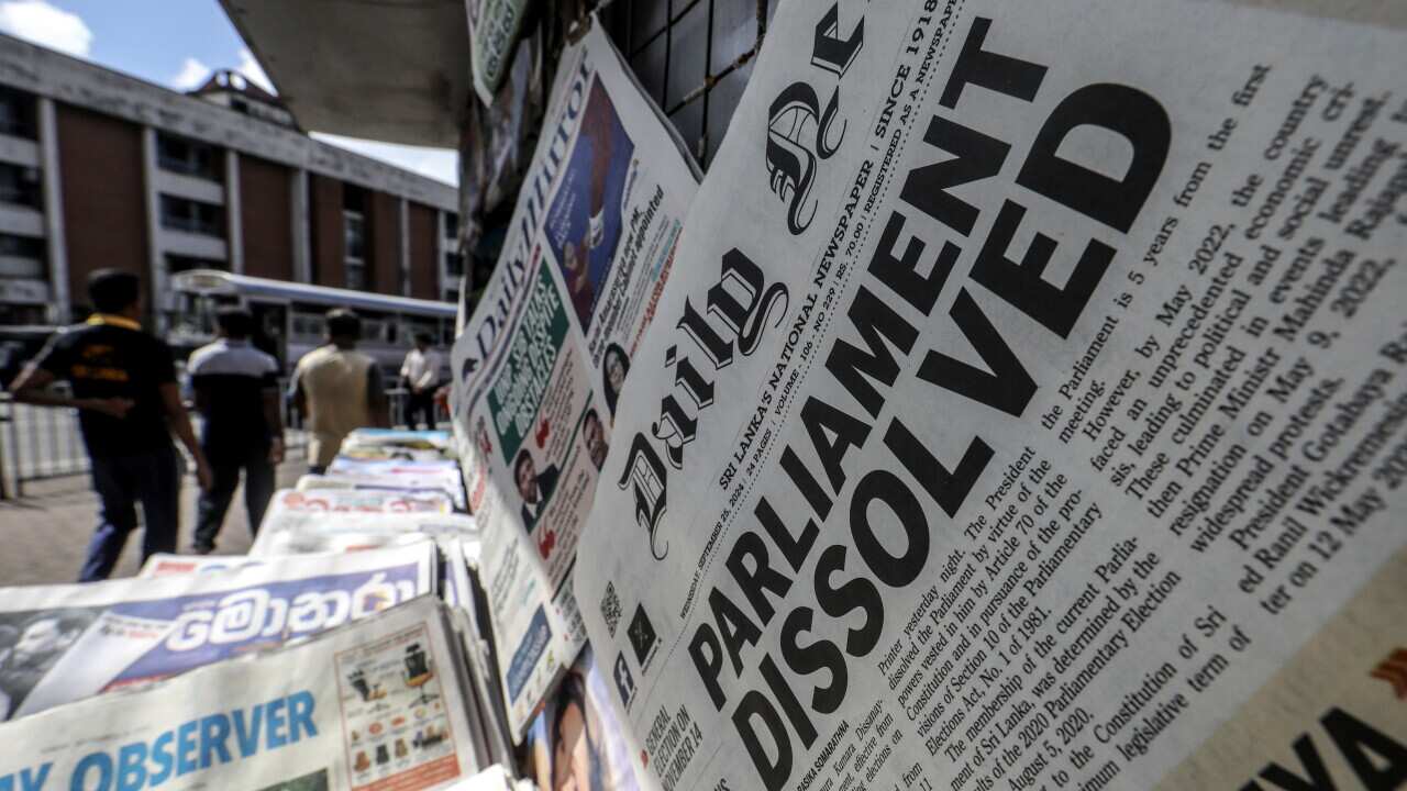 Sri Lanka's newly elected president dissolves parliament