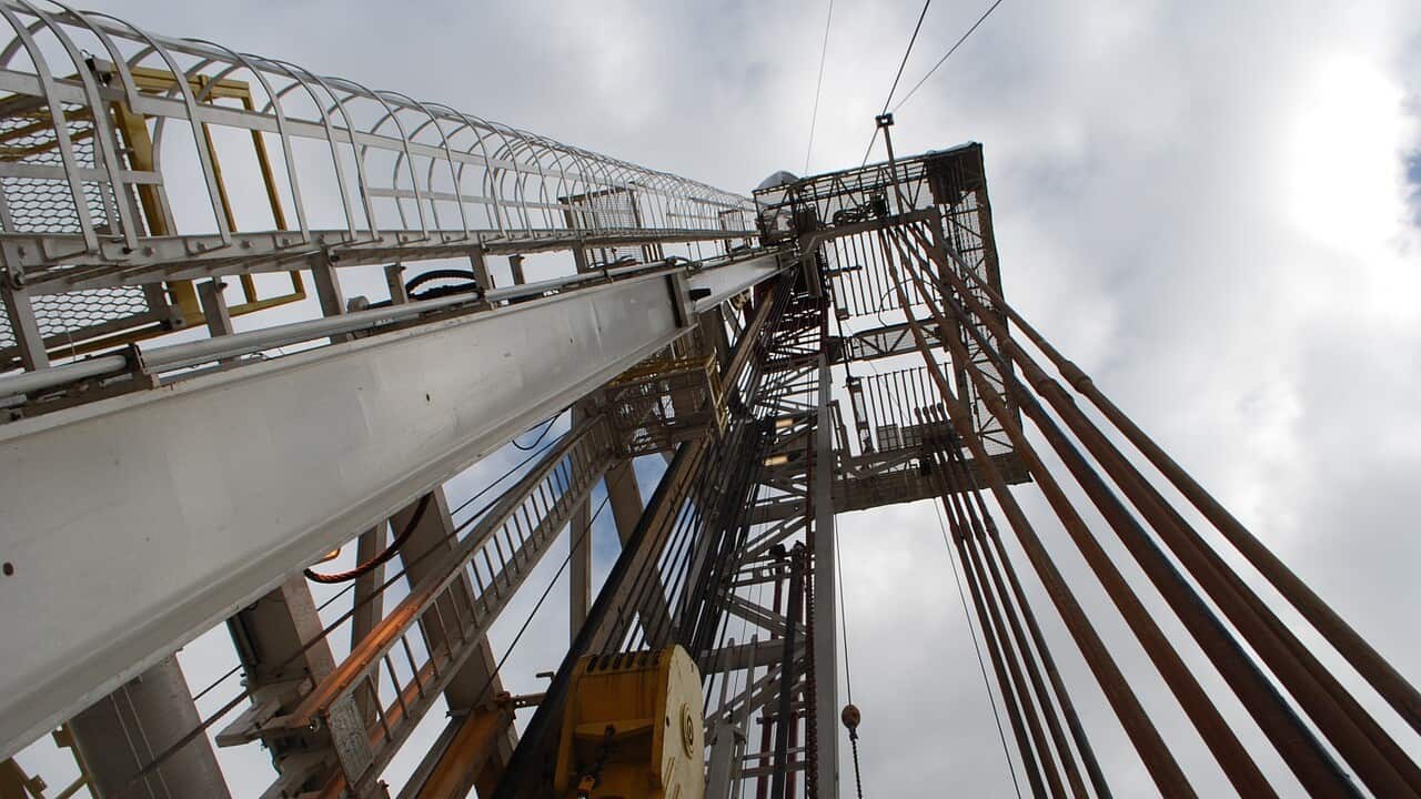 Drilling rig in US Shale Oil Field