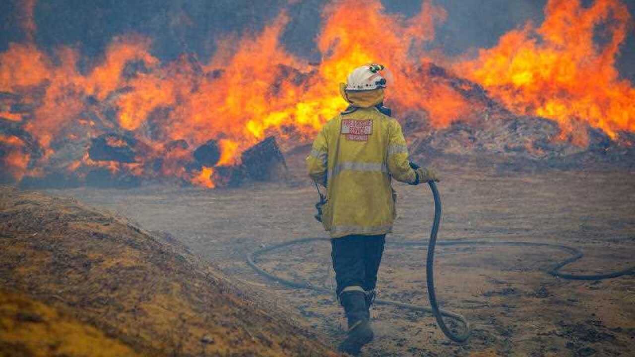 A bushfire in Yanchep, Western Australia, Thursday, 12 December, 2019