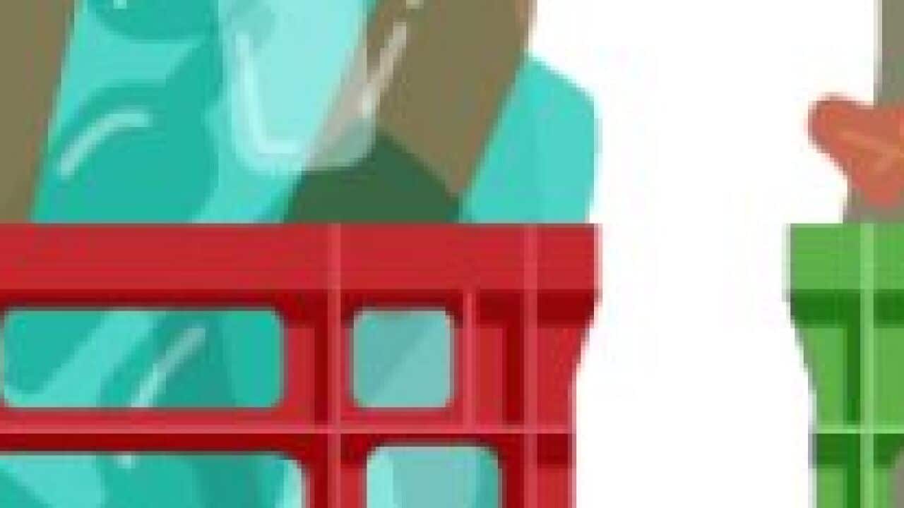 Graphic of six crates recycling crisis Victoria