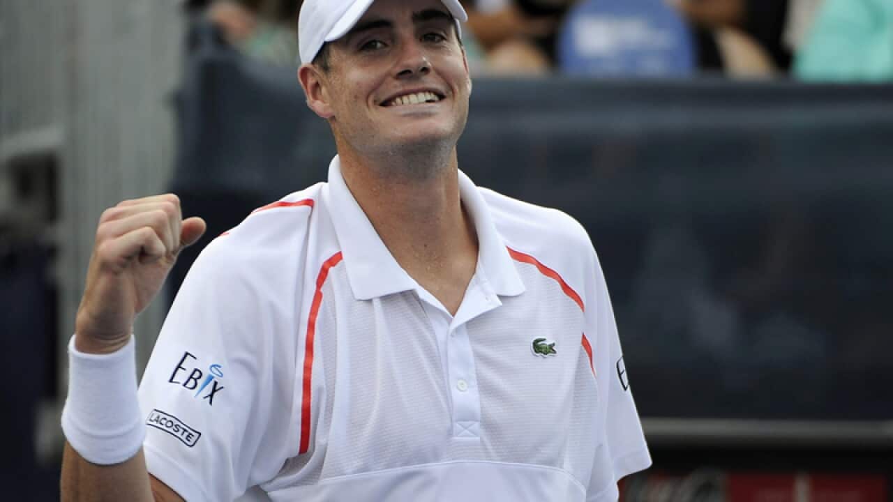 John Isner, of the United States