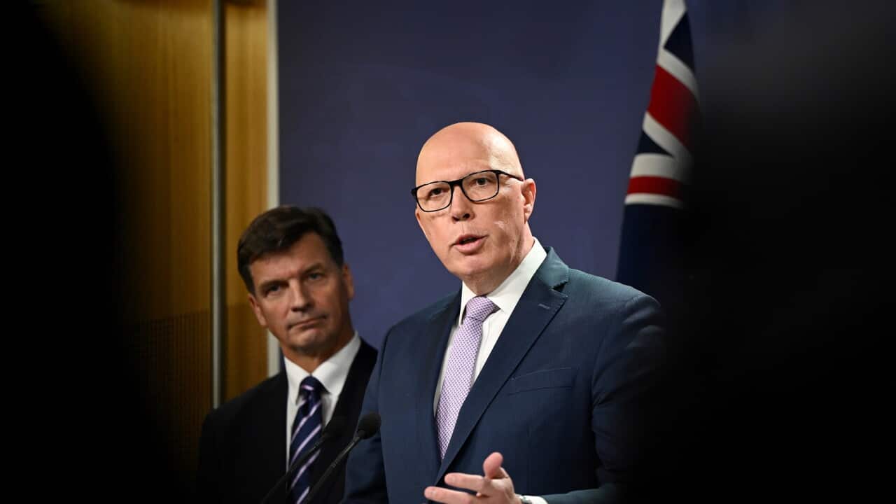 Opposition Leader Peter Dutton unveils details of proposed nuclear energy plan (AAP).