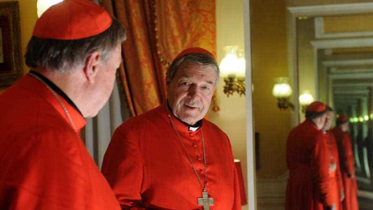 Cardinal George Pell in Rome. The church has been urged to act on the disgraced cleric as soon as possible.