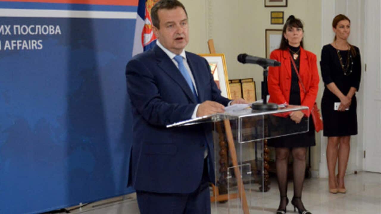 Serbian Foreign Minister Ivica Dacic