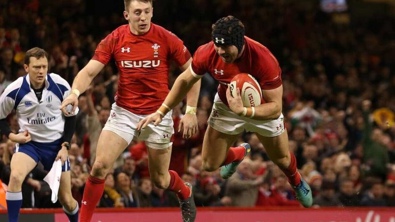 Wales' Leigh Halfpenny.