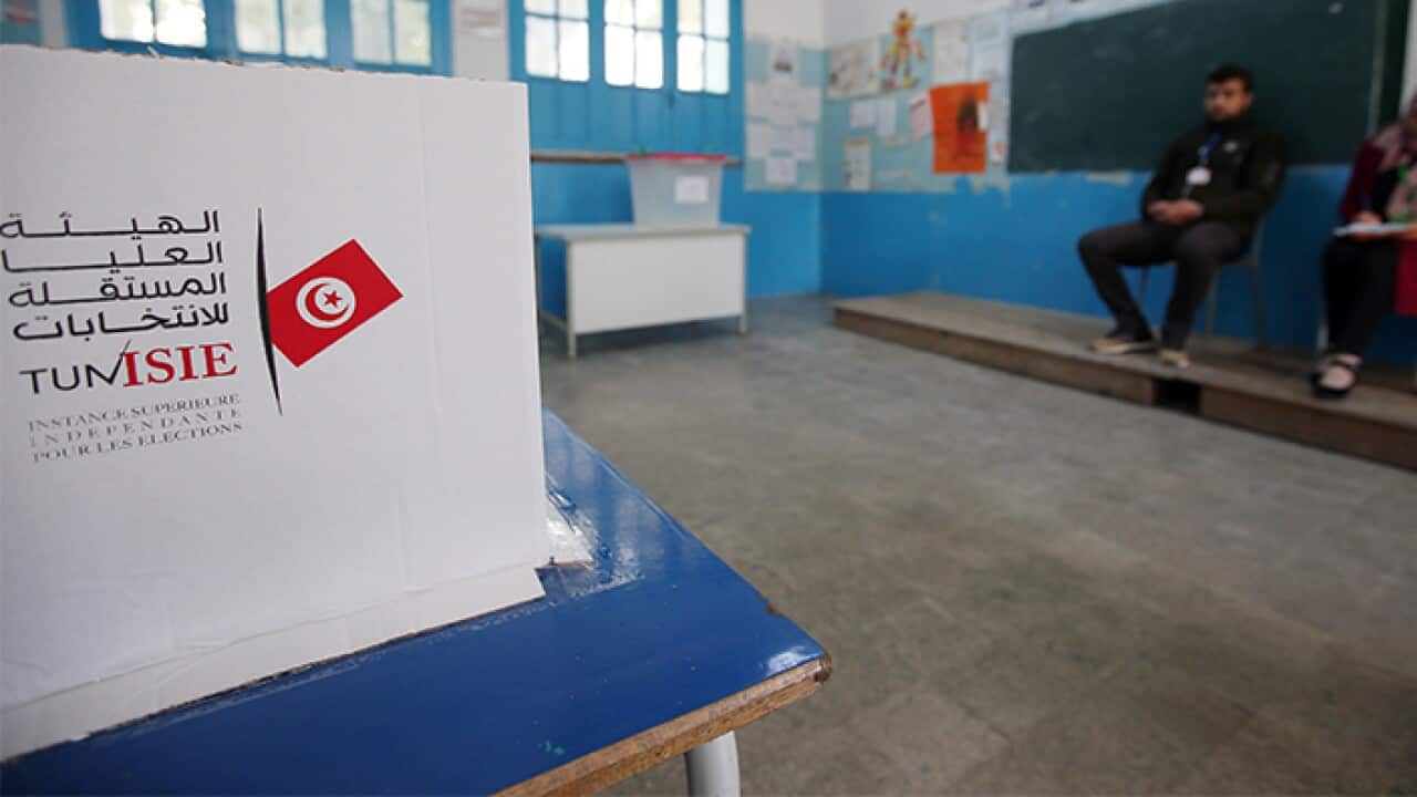 Voting center in Tunisia
