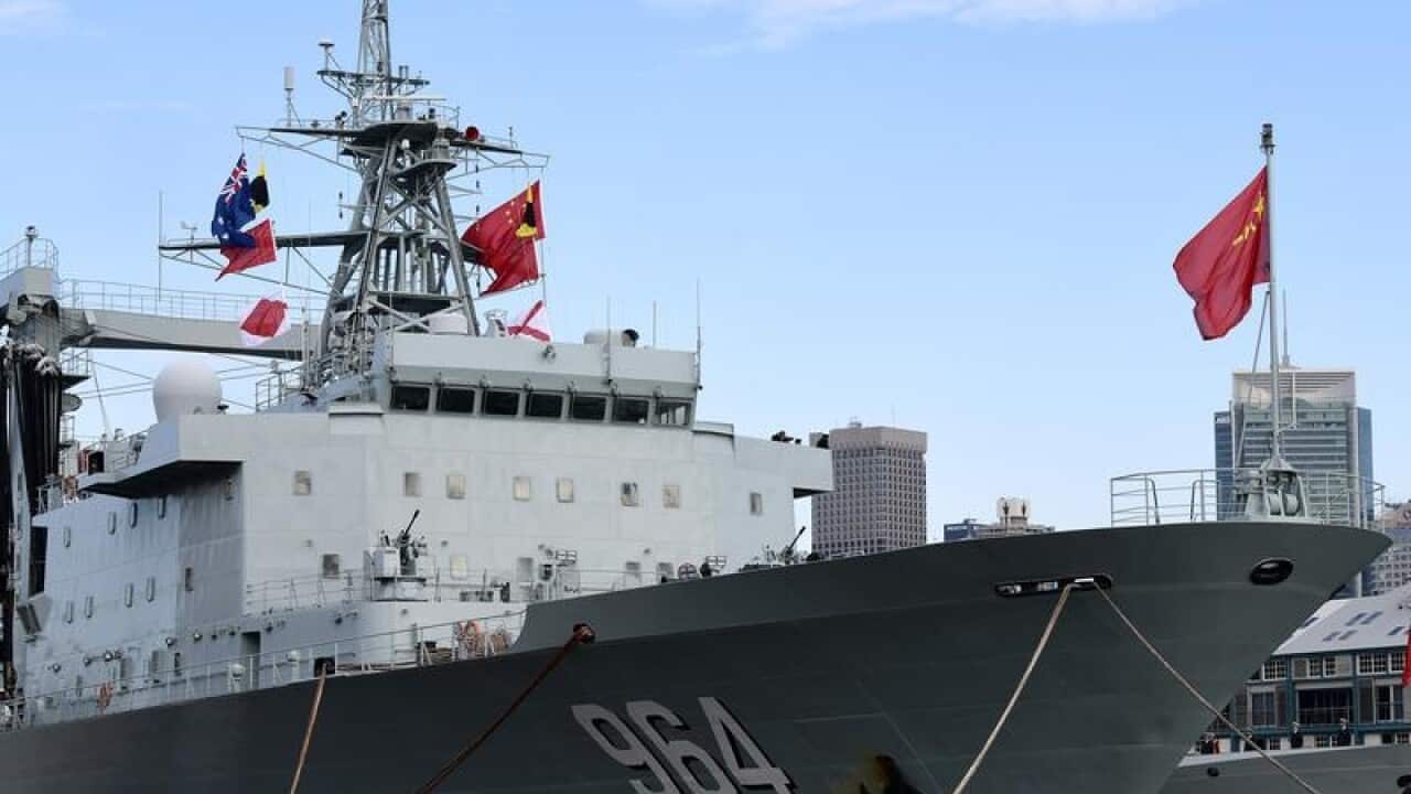 CHINESE WARSHIP ARRIVAL SYDNEY