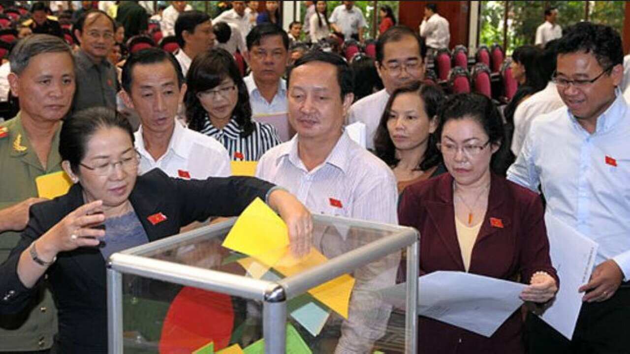Đại biểu quốc hội bỏ phiếu