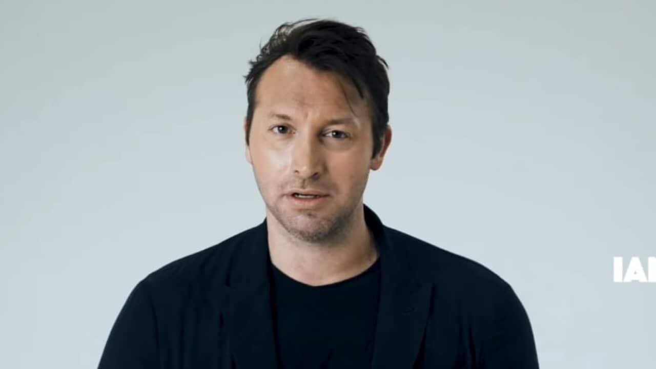 Ian Thorpe appearing in the video.